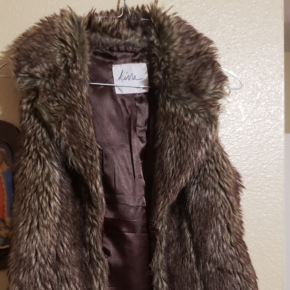 Fur vest size XS